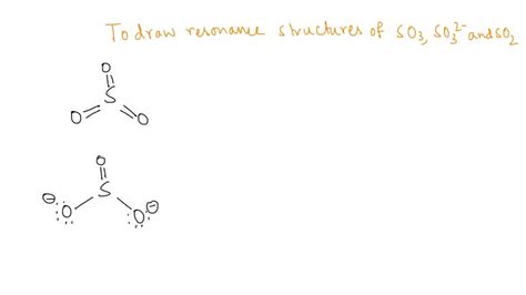 So3 Resonance Structures