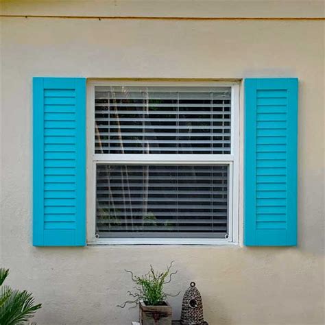 Louvered Composite Shutters - Price and Order Outdoor Window Shutters Online