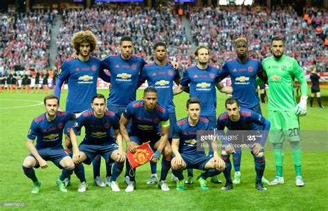 Manchester United Europa League Final Team Signed Shirt 2017 & Winners ...