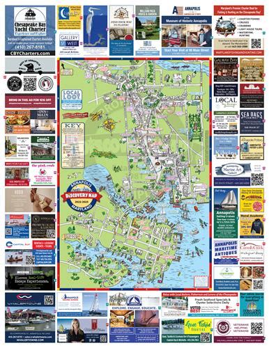 Discovery Map of Annapolis | Tourist Attractions - Anne Arundel County ...