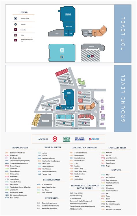 Directory Westfield Montgomery Mall Map