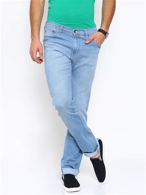 Buy Pepe Jeans Men Blue Vapour Fit Low Rise Stretchable Jeans - Jeans ...