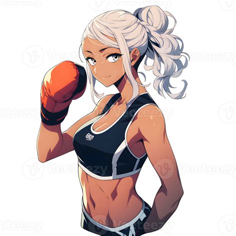 - Anime Girl Sticker - The Boxer 24525722 PNG