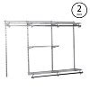 Rubbermaid Configurations 3-6 Feet Expandable Hanging And Shelf Space ...