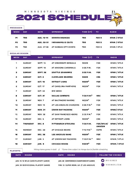 Vikings Schedule 2024 Preseason - Cary Marthe