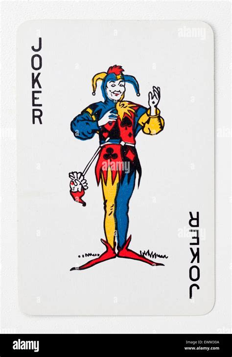 Joker Playing Card Stock Photo - Alamy