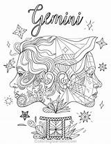 Zodiac Coloring Pages Gemini Free For Commercial Use High Quality Images sketch template