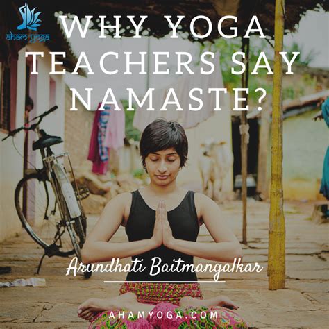 Why Yoga Teachers Say Namaste? - Aham Yoga Blog