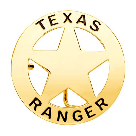 Texas Ranger Gold-Tone Belt Buckle