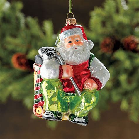 Golfer Santa Christmas Ornament | Gump's