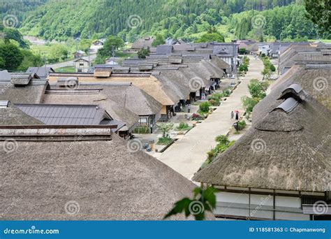 Ouchi-juku in Tohoku Region, Japan Stock Image - Image of street ...