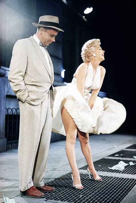 Tom Ewell and Marilyn Monroe on the set of The Seven Year Itch, 1955 ...