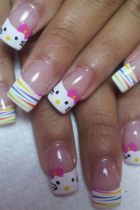 Cute Hello Kitty Nail Art Designs - Hative