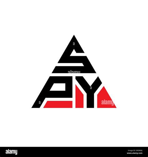 SPY triangle letter logo design with triangle shape. SPY triangle logo design monogram. SPY ...