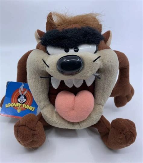 NEW 1997 8" Growling Taz The Tasmanian Devil Plush - Warner Bros Looney Tunes | eBay