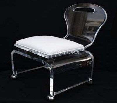 Acrylic desk chair with wheels, lucite desk chair with wheels