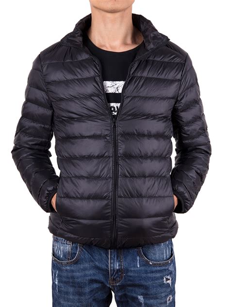 SAYFUT Men's Down Winter Packable Jacket Big & Tall Sizes M-4XL Outwear ...