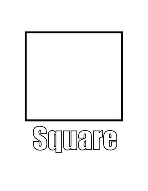 Square Coloring Page Shape Coloring Pages, Abc Coloring Pages, School Coloring Pages, Coloring ...