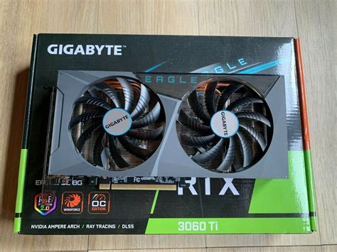 Gigabyte Geforce RTX 3060 Ti Eagle OC (Rev NON-LHR 8GB GDDR6 Graphics ...