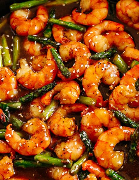 Honey Garlic Shrimp Stir Fry - Eat Yourself Skinny