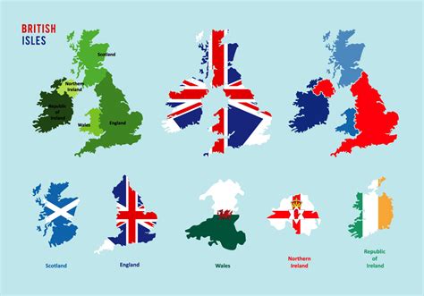 Vector do Mapa das Ilhas Britânicas - Download Vetores e Gráficos Gratuitos