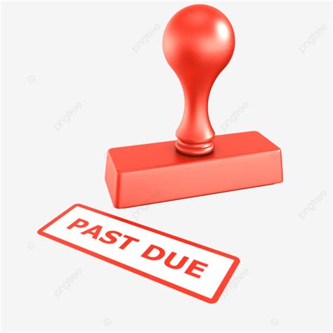 Past Due Stamp Red, Supply, Isolated, Rubber Stamp PNG Transparent ...