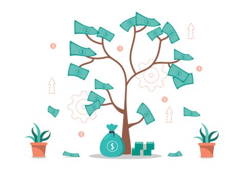 Best Premium Money Tree Illustration download in PNG & Vector format