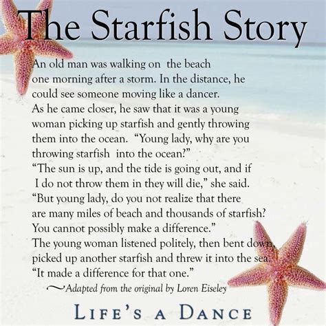 Pin by Allison Glenn on Compassion Rising | Starfish story, Story ...