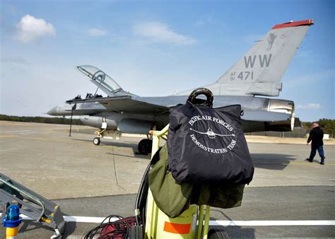 A Pacific Air Forces’ F-16 Demonstration Team helmet - PICRYL - Public Domain Media Search ...