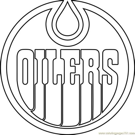 76 Hockey Coloring Pages Oilers | Froggi Eomel