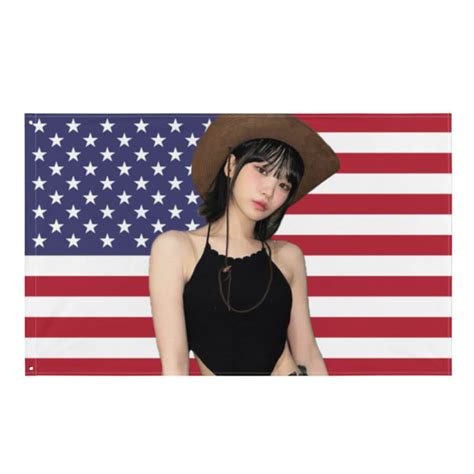 Le Sserafim Cowboy Chaewon American Flag full Size - Etsy