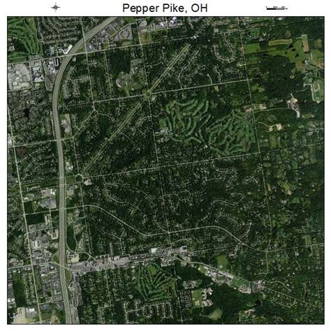 Aerial Photography Map of Pepper Pike, OH Ohio