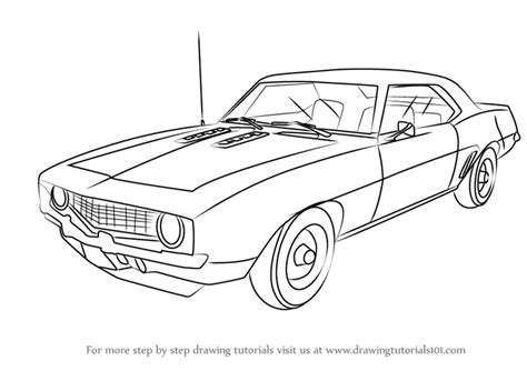 1969 Clipart Camaro Coloring Chevy Chevrolet Cars Clip Chevelle Drawing ...