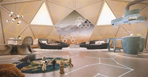 Mars house interior and exterior | human Mars