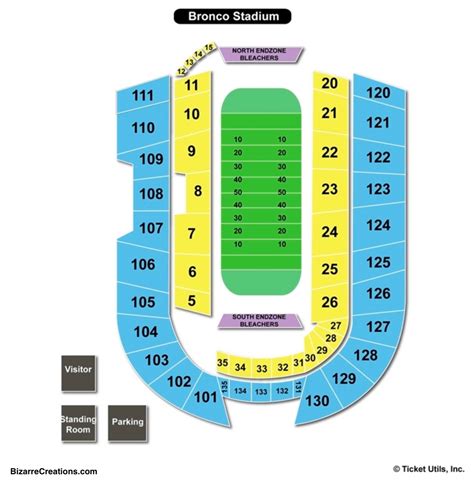 Albertson Stadium Seating Chart - Stadium Seating Chart