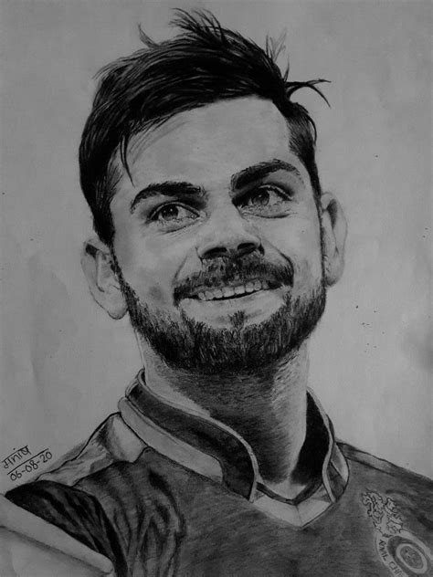 Virat kohli RCB rcb cricket pencil sketch sketch Face Aesthetic, Aesthetic Drawing, Aesthetic ...