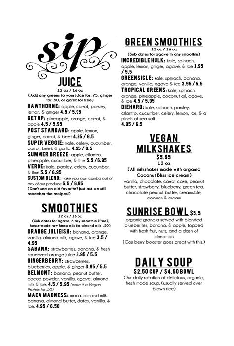 Whole Foods Juice Bar Menu Pasadena - Recipe Collections