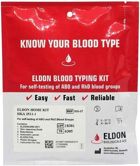 Blood Typing From Home Using the EldonCard Blood Type Test Kit ...