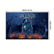 Halloween Banner Horror Atmosphere Scene Decoration Hanging - Temu