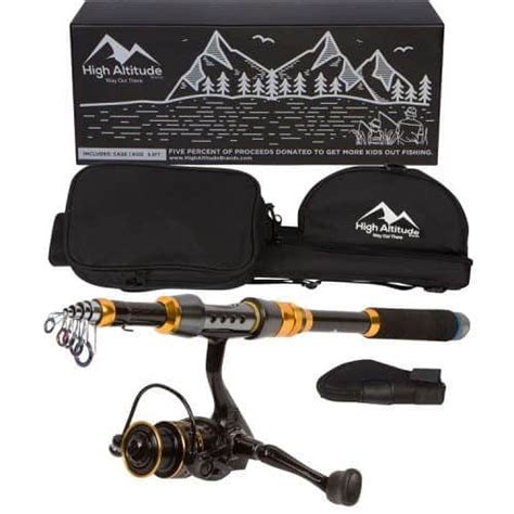 The Best Telescopic Fishing Rod with Travel Case | High Altitude Brands