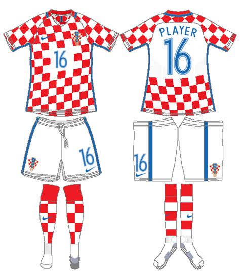 Croatia Uniform - Home Uniform - UEFA (UEFA) - Chris Creamer's Sports ...