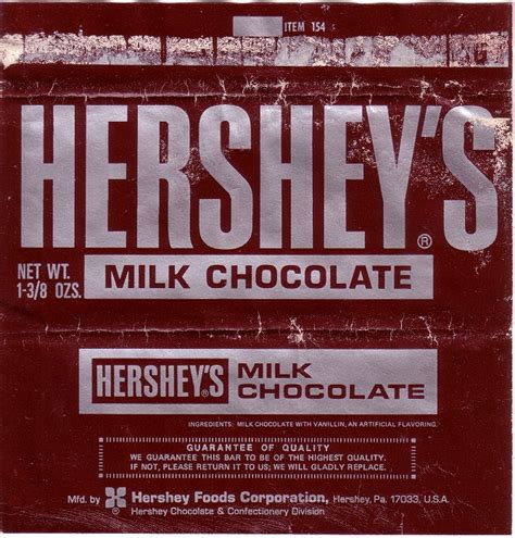 1960s Hershey – Candy Wrapper Archive