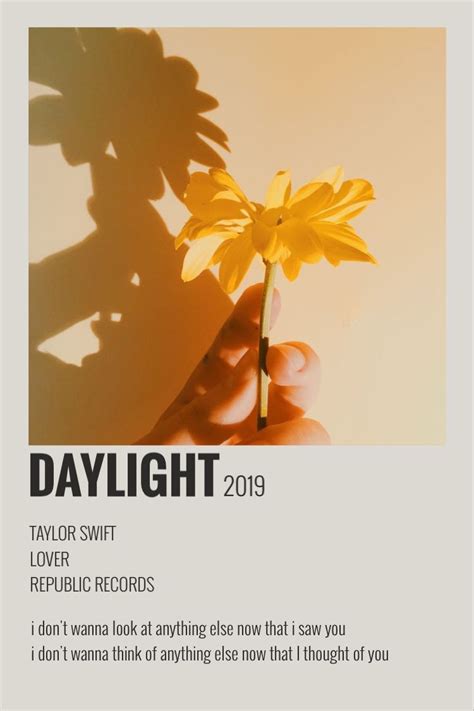 Daylight Taylor Swift Poster