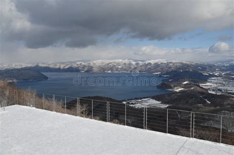 Lake Toya during Winter Season Stock Photo - Image of shinzan, ropeway: 264859432