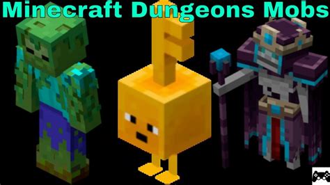 Minecraft Dungeons Mobs - SquishyMain - YouTube