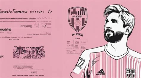 Premium AI Image | Leonel Messi pink jersey concept art