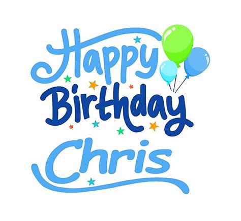 "Happy Birthday Chris" Photographic Print by PM-Names | Redbubble