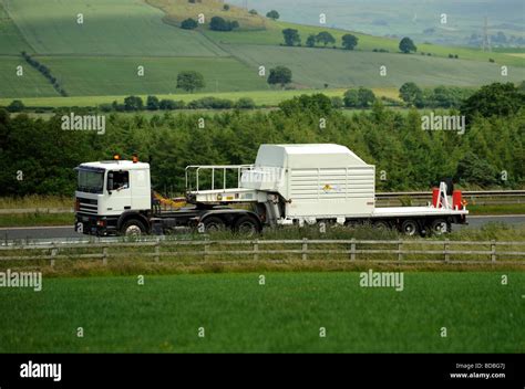 Leyland DAF truck carrying a load of radioactive nuclear material in Stock Photo, Royalty Free ...