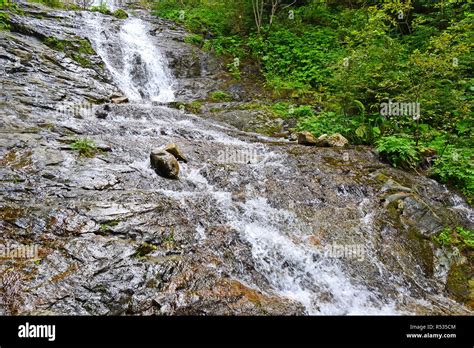 Waterfall in the woods Stock Photo - Alamy