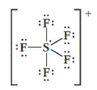 This Lewis structure for SF 5 + is drawn incorrectly. What error was made when determining the ...